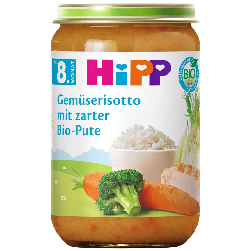 HiPP BIO Zeleninové rizoto s krůtím masem