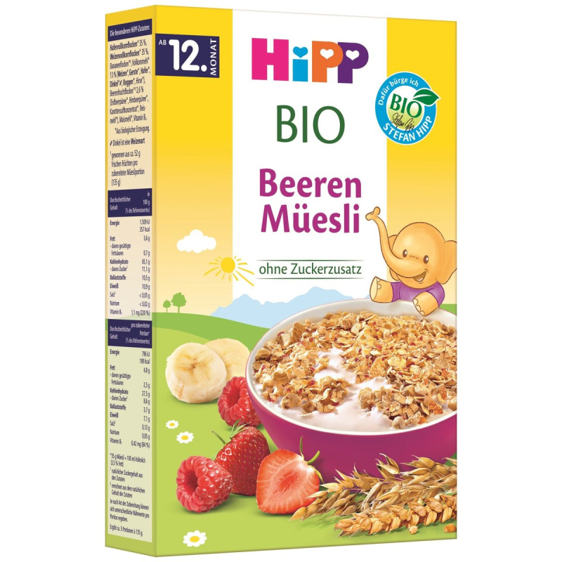 Hipp BIO Müsli s ovocem ze zahrádky