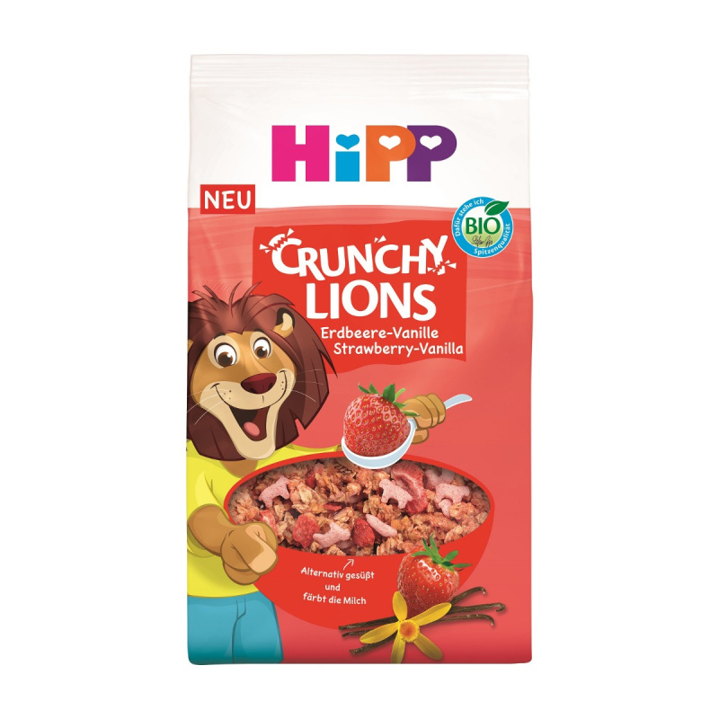 HiPP BIO Lion křupavé müsli jahoda a vanilka