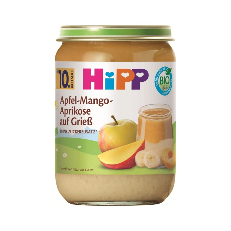 HiPP BIO Krupička s ovocem 190g