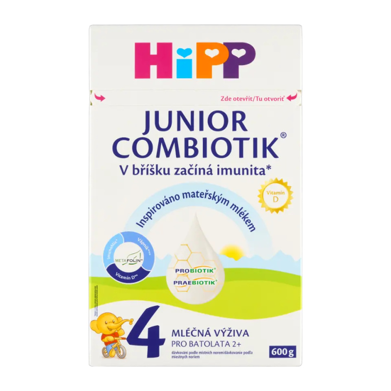 HiPP Batolecí mléko HiPP 4 Junior Combiotik 600g