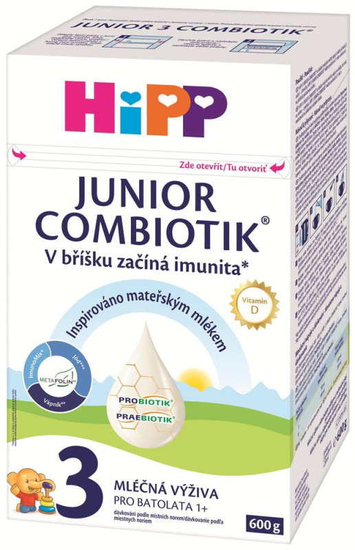 HiPP Batolecí mléko HiPP 3 Junior Combiotik 600g