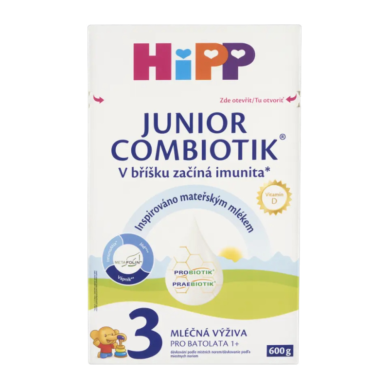 HiPP Batolecí mléko HiPP 3 Junior Combiotik 600g