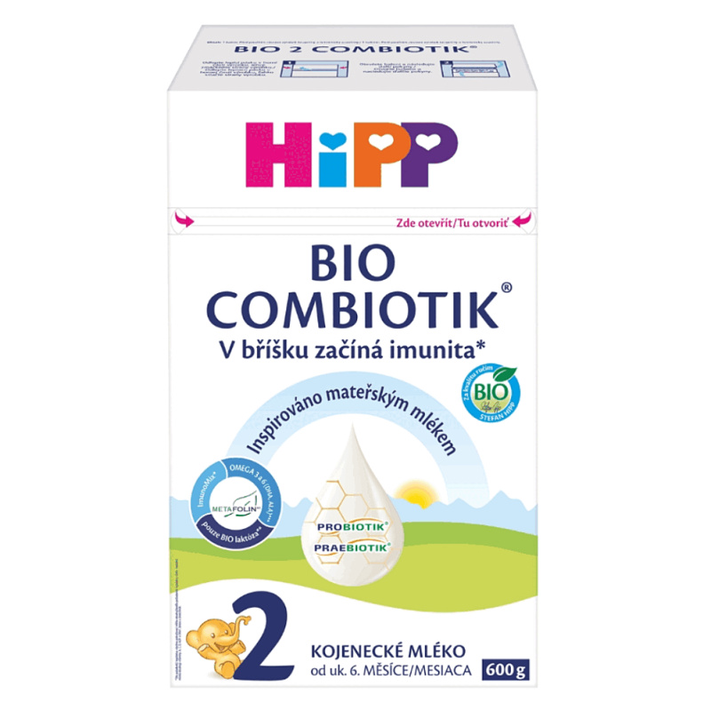 Hipp 2 BIO Combiotik Pokračovací kojenecká výživa 600 g