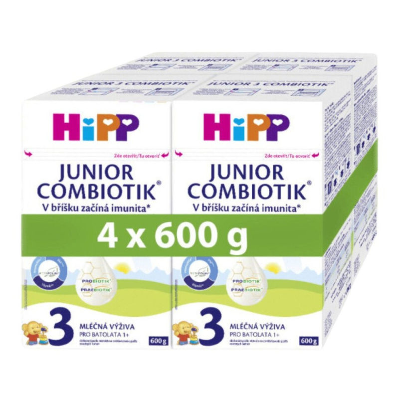 Hipp 3 Junior Combiotik Batolecí mléko 4x600 g