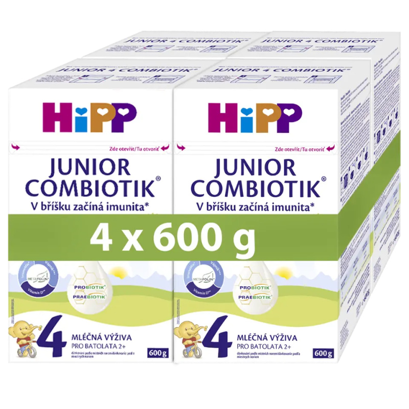 Hipp 4 Junior Combiotik Batolecí mléko 4x600 g