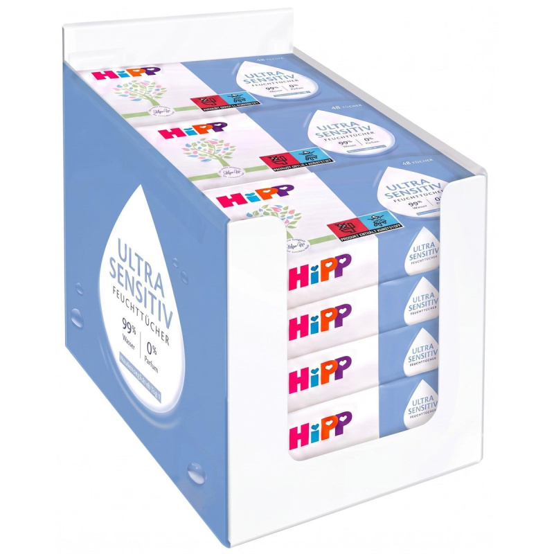 HiPP Babysanft Ultra Sensitive čisticí vlhčené ubrousky 15×48 ks