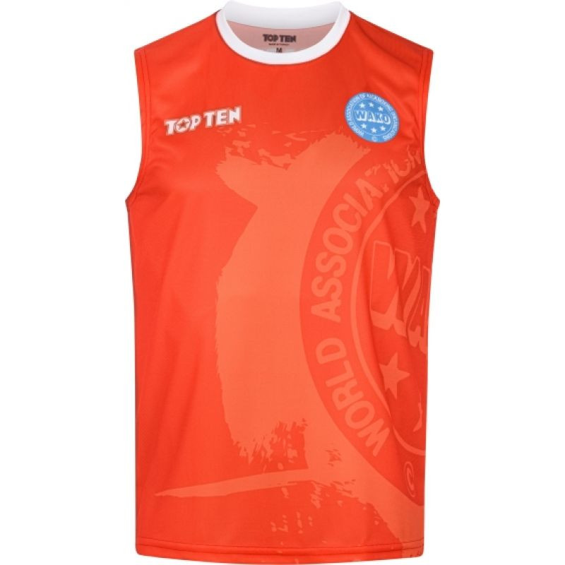 Lehké tričko bez rukávů TOP TEN (WAKO APPROVED) modrá+L