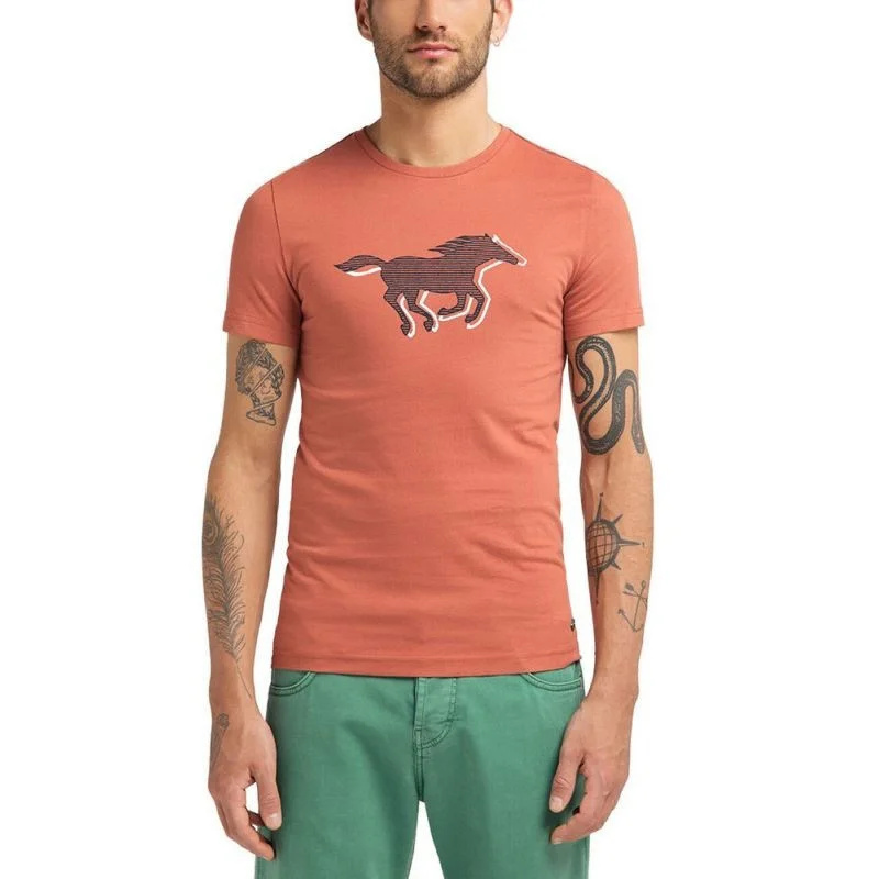 Pánské tričko Aaron C Print M 1009522 7103 - Mustang S