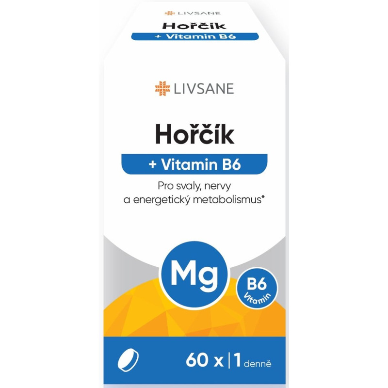 LIVSANE Hořčík + Vitamin B6 tbl.60