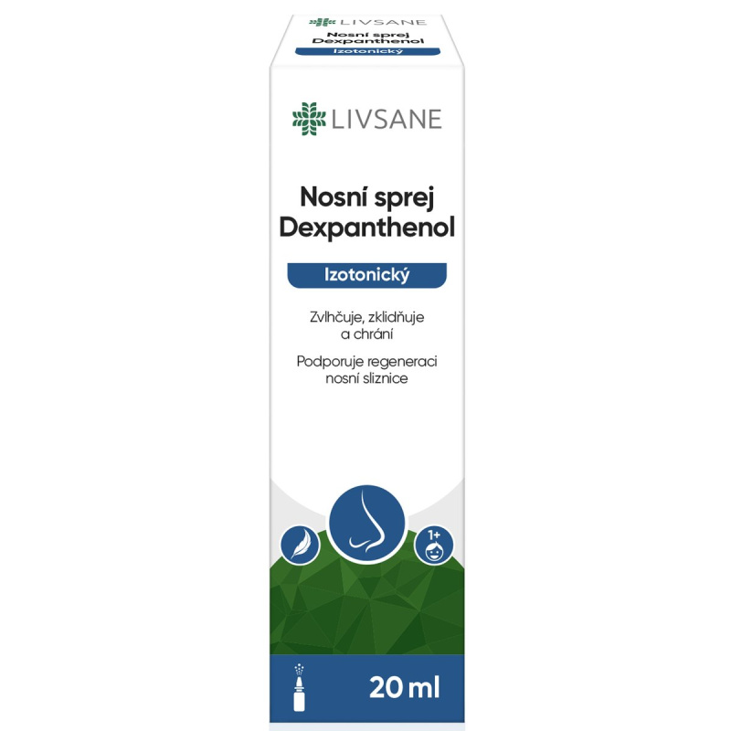 LIVSANE Nosní sprej Dexpanthenol Izotonický 20ml