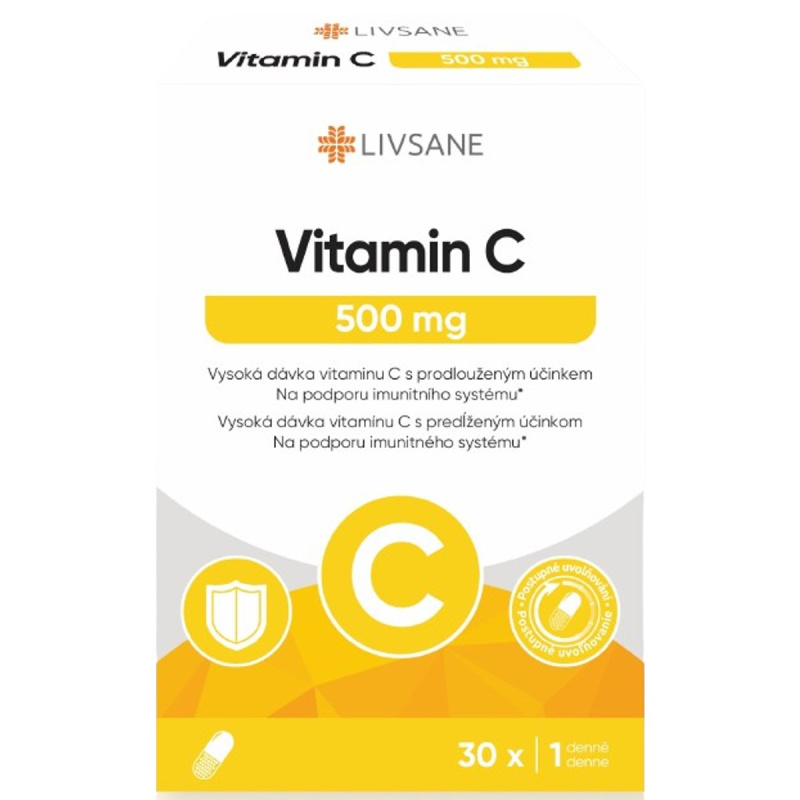 LIVSANE Vitamin C 500mg cps.30