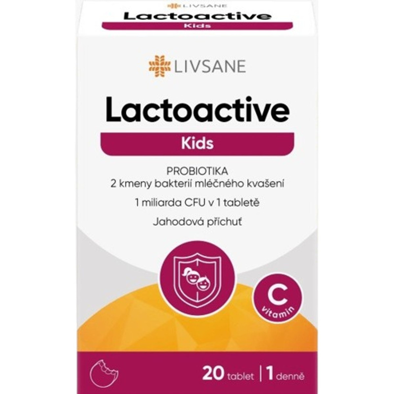 LIVSANE Lactoactive Kids PROBIOTIKA tbl.20