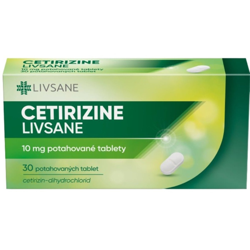 CETIRIZINE LIVSANE 10MG Potahovaná tableta 30