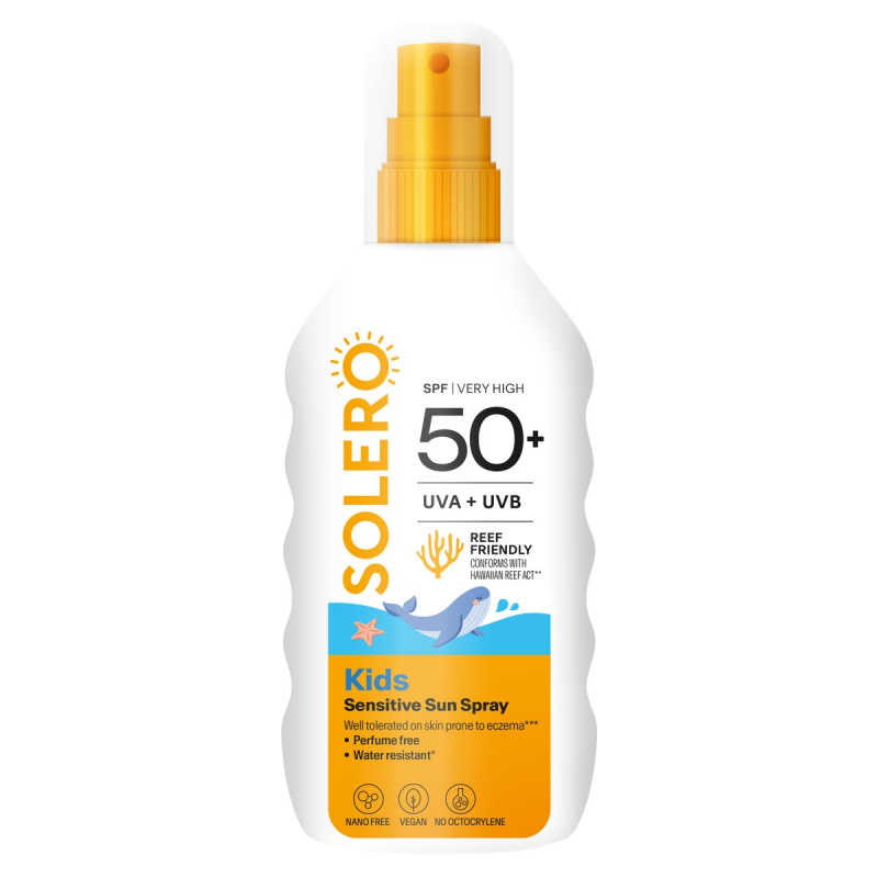SOLERO Sprej na opal. SENSITIVE DĚTI SPF50+ 200ml