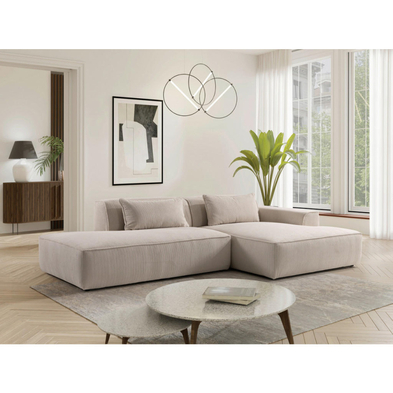 Livetastic ROHOVÁ SEDAČKA, plast, textil, kompozitní dřevo, béžová