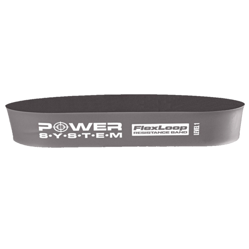 Power System Posilovací guma FLEX LOOP Strong - šedá 60 x 5 x 1,5 cm