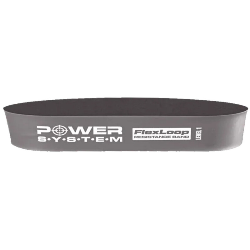 Power System Posilovací guma FLEX LOOP Strong - šedá 60 x 5 x 1,5 cm