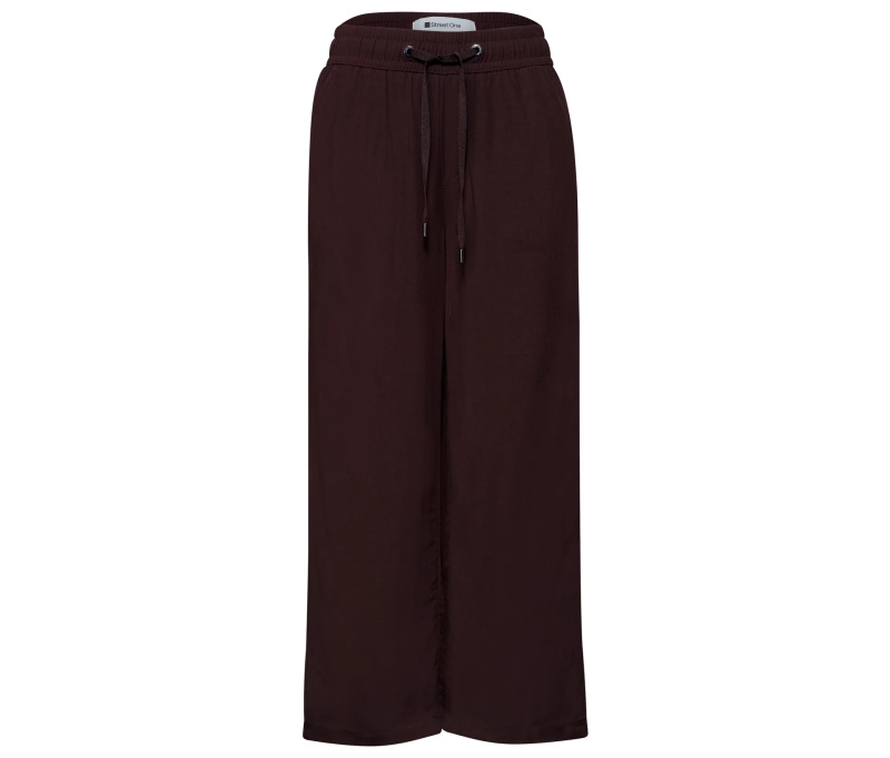 7/8 kalhoty culottes Street One, hnědá