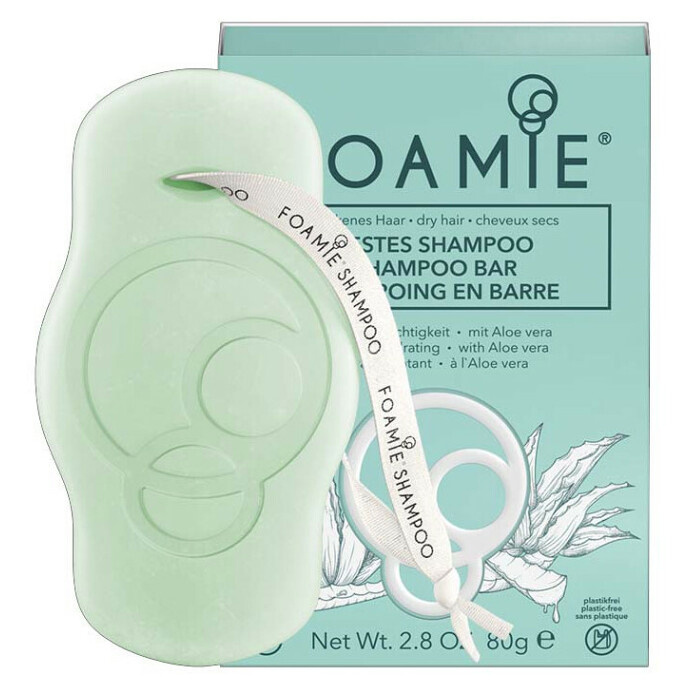 Foamie Aloe You Vera Much organický tuhý šampon pro suché vlasy 80 g