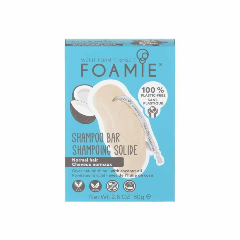Foamie Shake Your Coconuts Shampoo Bar organický tuhý šampon pro normální vlasy 80 g