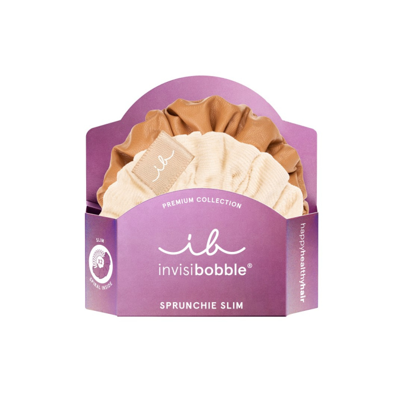 invisibobble Sprunchie Slim Creme de Caramel gumičky do vlasů 2 ks 2 ks