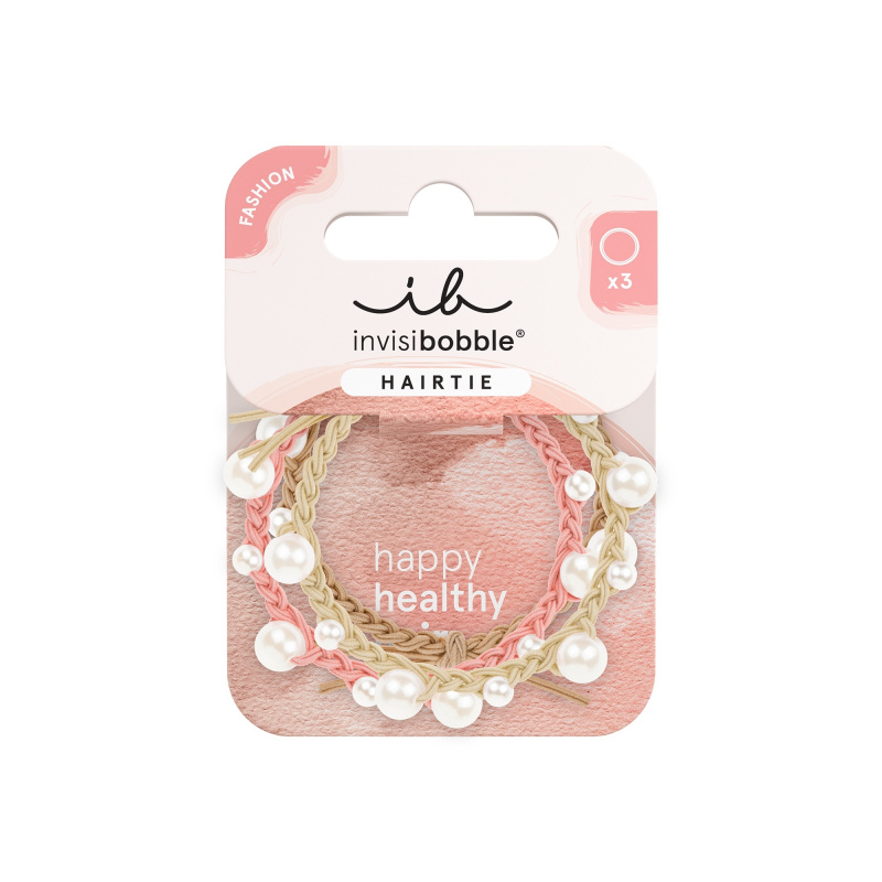 Invisibobble Gumička do vlasů Hairtie Princess Pearl 3 ks