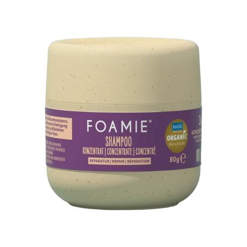 Foamie Repair Concentrate Shampoo šampon na poškozené vlasy 80 g
