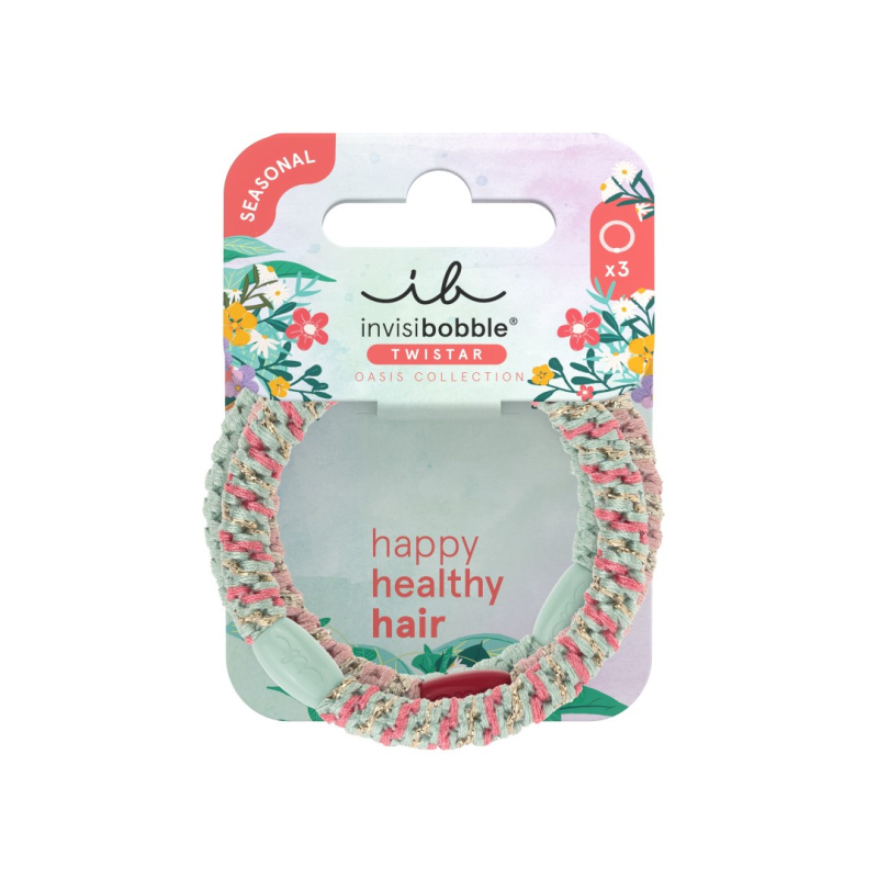 invisibobble Twistar Mint Braids gumičky do vlasů 3 ks