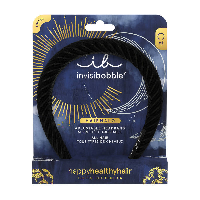 invisibobble Hairhalo Eclipse Midnight Ring čelenka do vlasů 1 ks