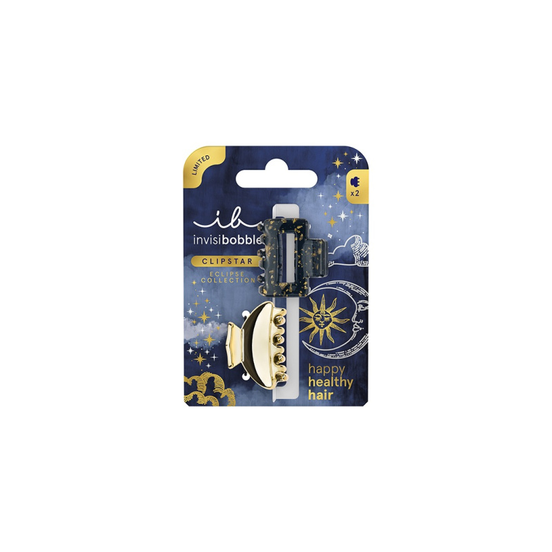 invisibobble Clipstar Eclipse Lunar Glam skřipce na vlasy velikost S 2 ks