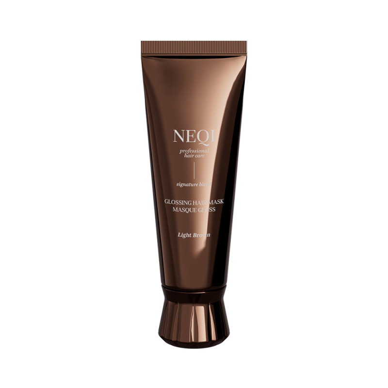 NEQI Maska pro světle hnědé vlasy Glossing Mask Light Brown 120 ml