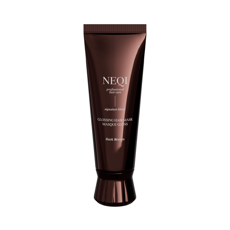 NEQI Maska pro tmavé vlasy Dark Brown Glossing Mask 120 ml