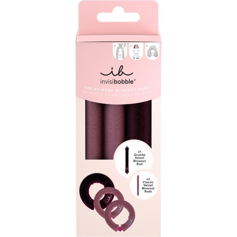 invisibobble Blow Secret set sametových papilotů