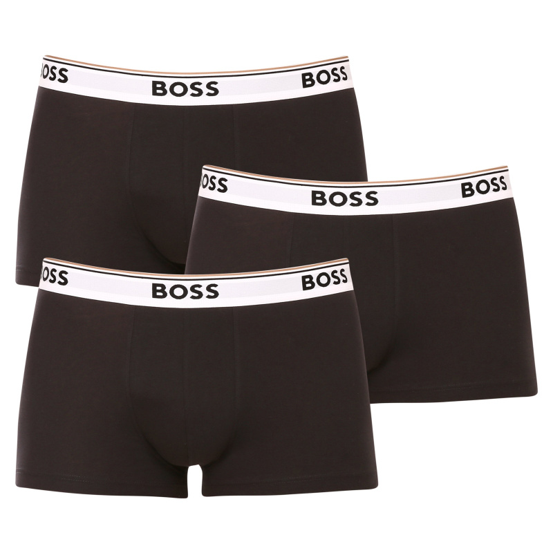 3PACK pánské boxerky BOSS černé (50475274 994) M, trenky / trenýrky