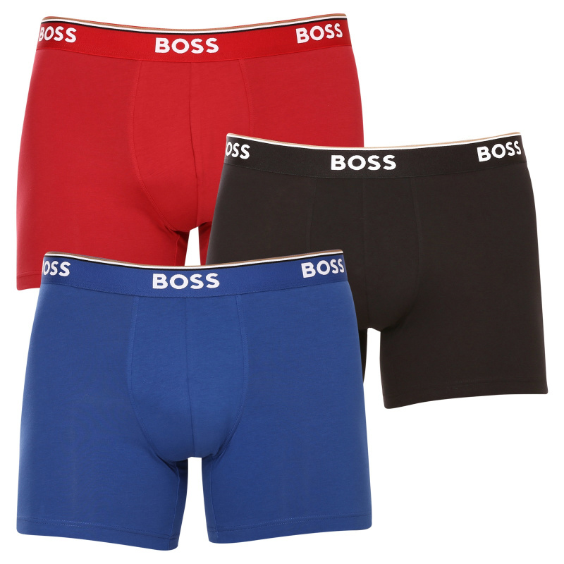 3PACK pánské boxerky BOSS vícebarevné (50475282 962) M, trenky / trenýrky