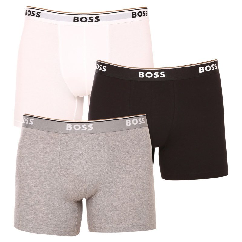 3PACK pánské boxerky BOSS vícebarevné (50475282 999) M, trenky / trenýrky
