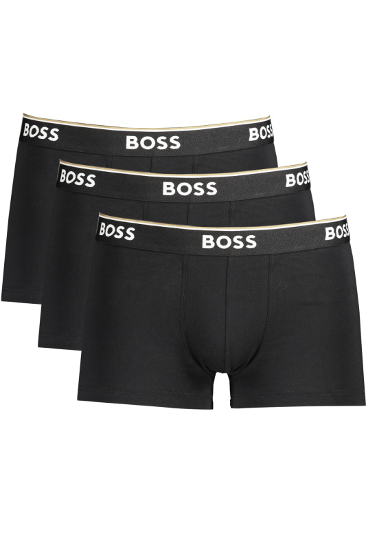 3PACK pánské boxerky Hugo Boss černé