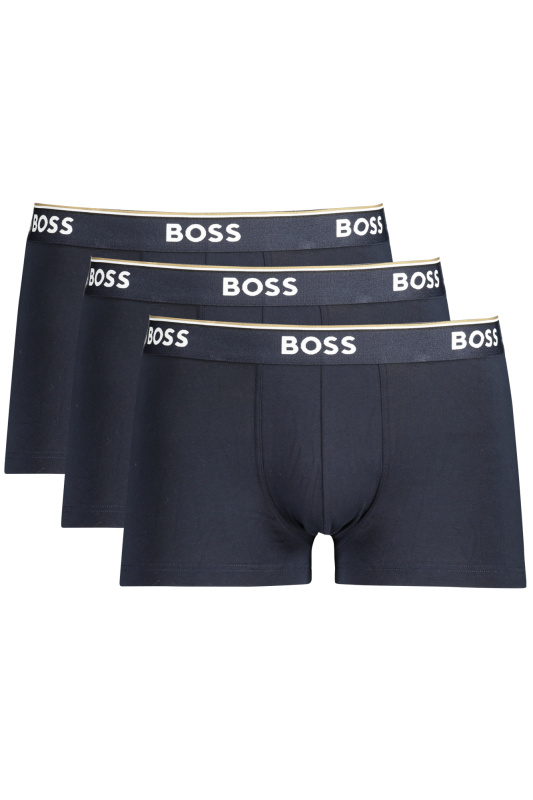 3PACK pánské boxerky Hugo Boss tmavě modré