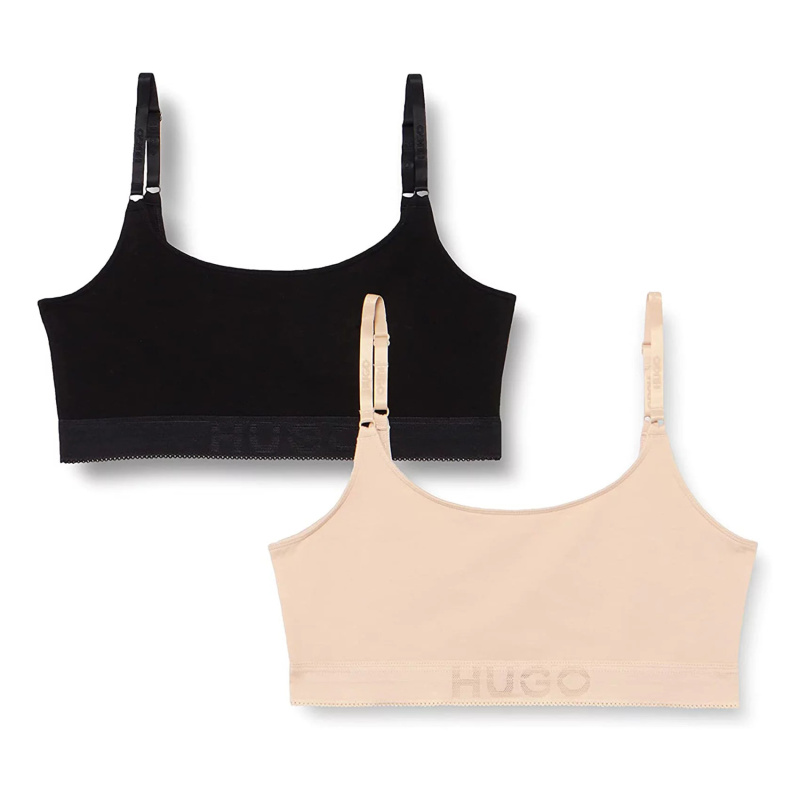 BOSS Dámská sportovní podprsenka Easy 2Pack 50480164-270 - HUGO M