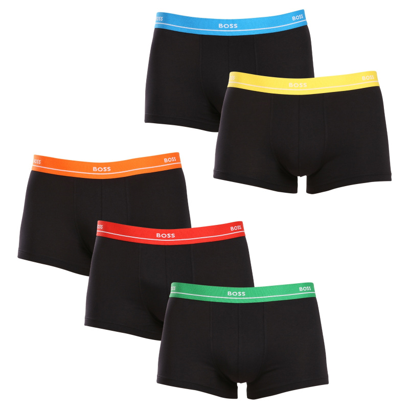 5PACK pánské boxerky BOSS černé (50489616 999) XL, trenky / trenýrky