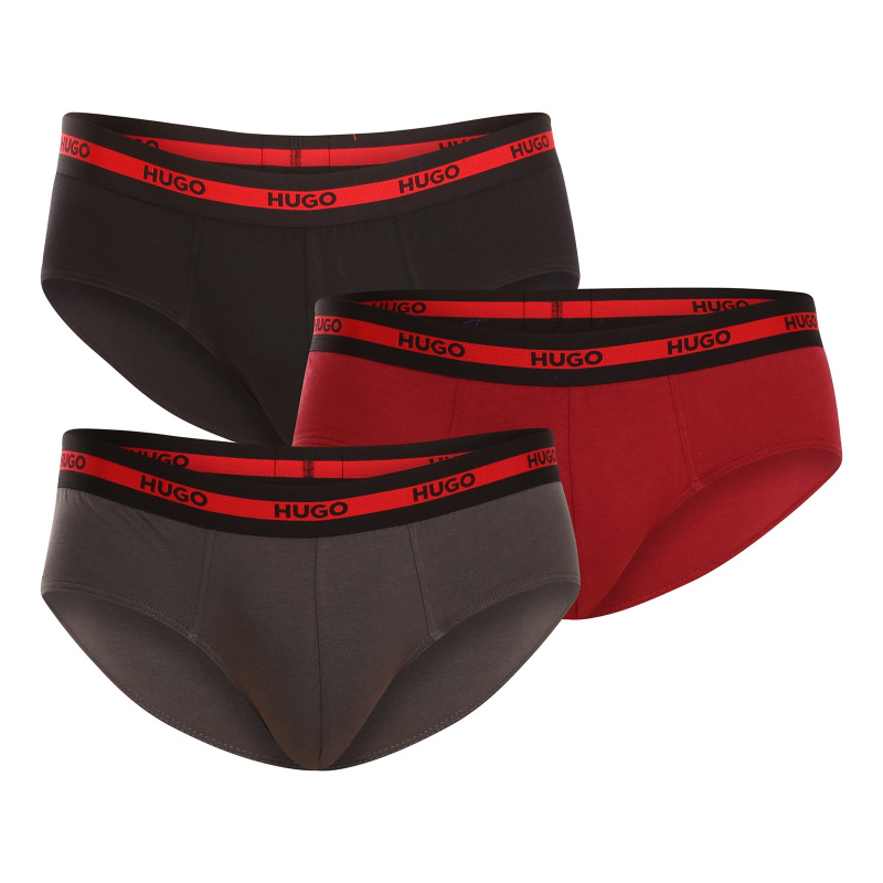 3PACK pánské slipy HUGO vícebarevné (50503100 024) M