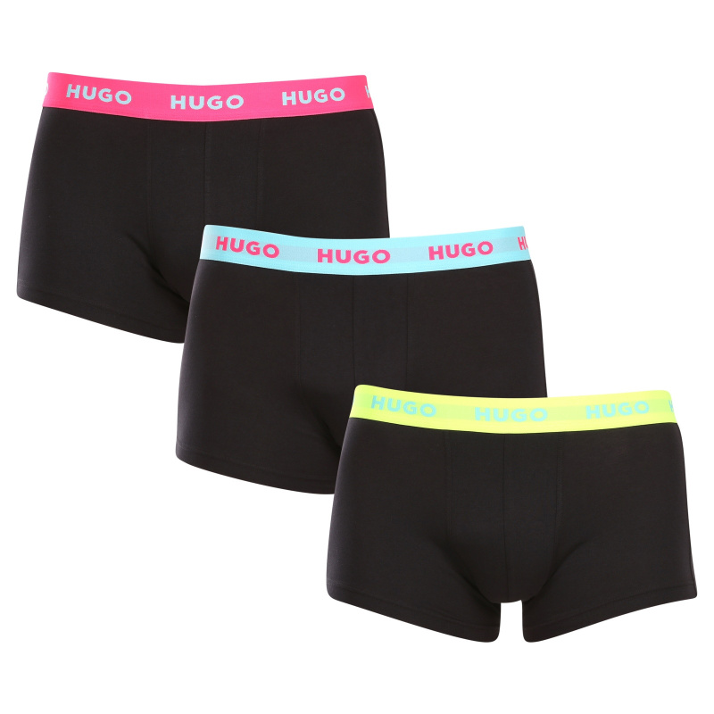 3PACK pánské boxerky HUGO vícebarevné (50469766 730) M, trenky / trenýrky