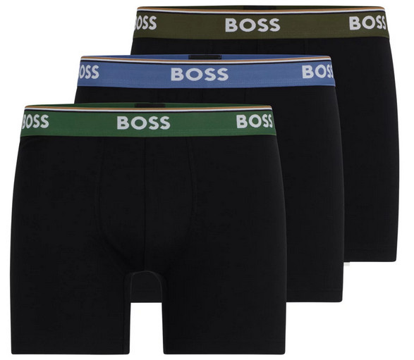 3PACK pánské boxerky BOSS černé (50508950 971) M, trenky / trenýrky
