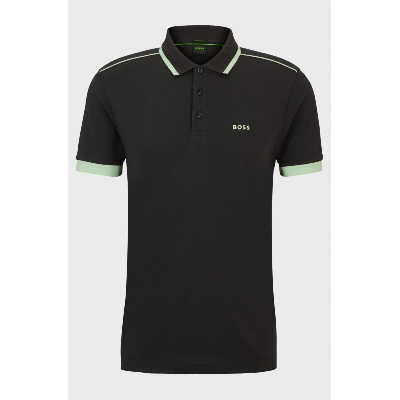 Pánská polokošile BOSS Paddy 1 Charcoal regular fit černá (50512995-016) s
