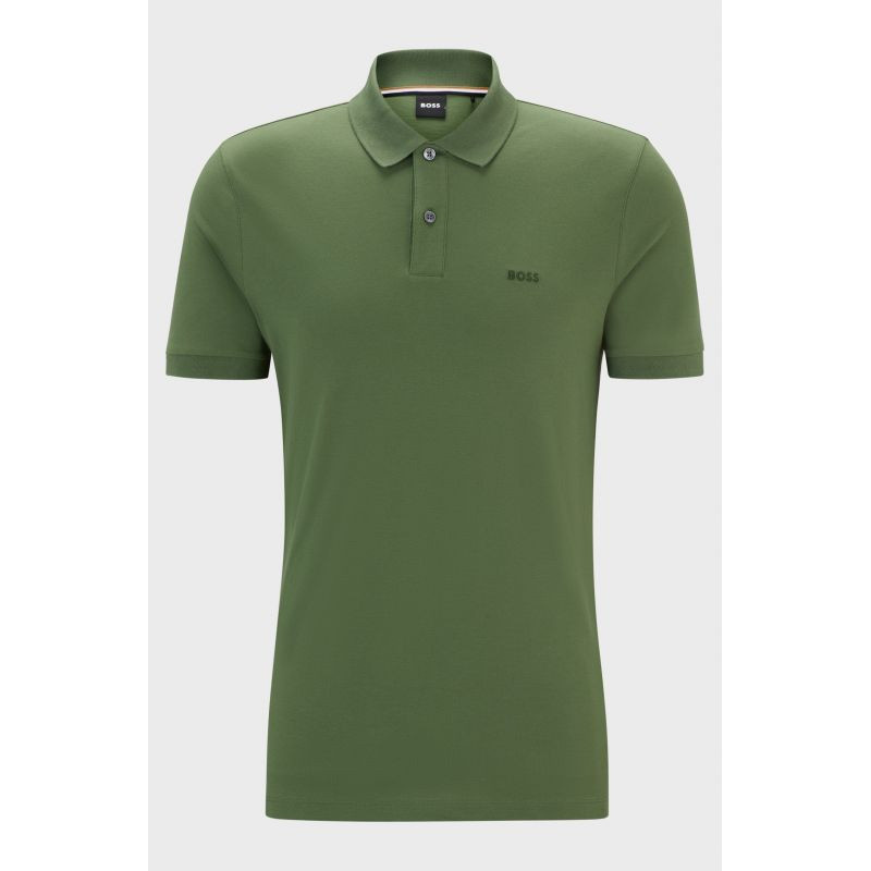 Pánská polokošile BOSS Pallas Open Green regular fit zelená (50468301-381) xxl