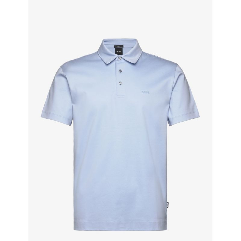 Pánská modrá polokošile BOSS Palosh 30 AZZURRO slim fit (50471335-450) 3XL