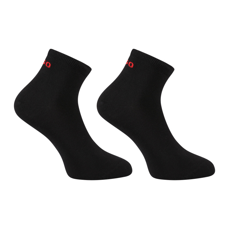 2PACK ponožky HUGO kotníkové černé (50516396 001) M
