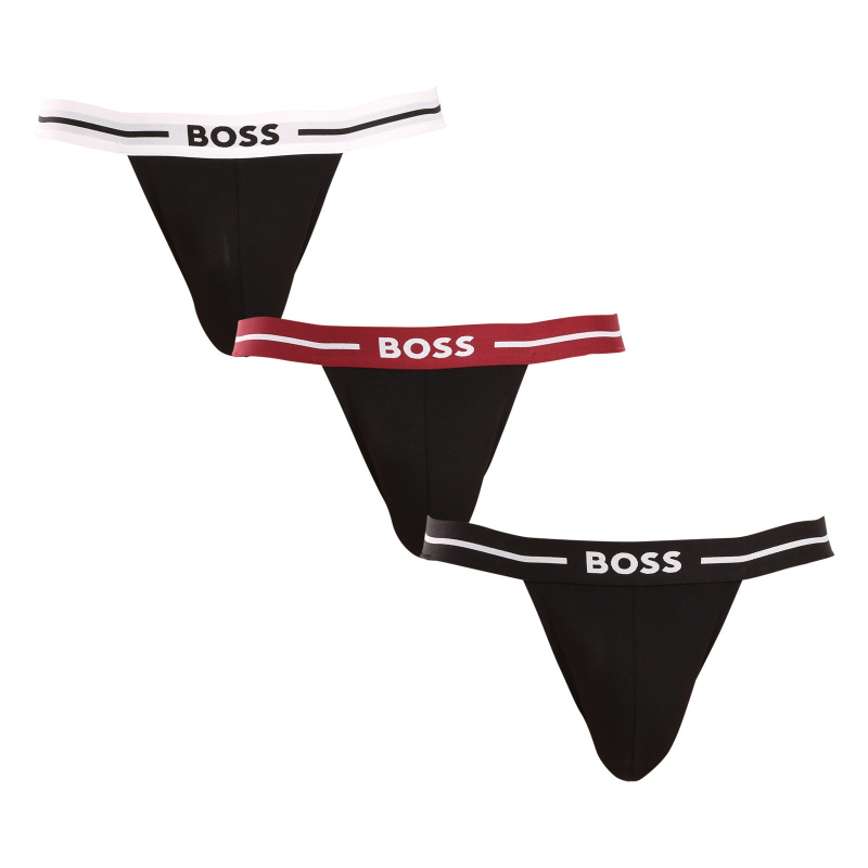 3PACK pánské jocksy BOSS vícebarevné (50517823 968) XL