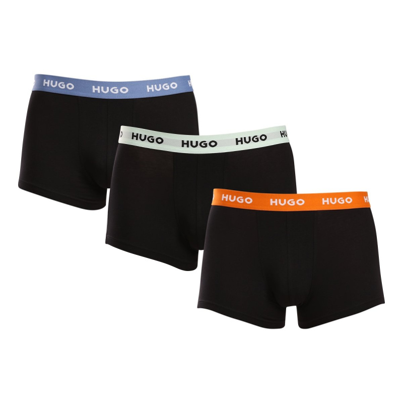 3PACK pánské boxerky HUGO vícebarevné (50517878 961) L, trenky / trenýrky
